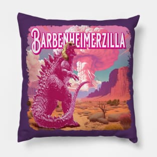 Barbenheimerzilla Pillow