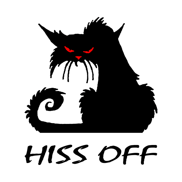 Hiss Off Funny Black Cat Halloween Costume by ValentinkapngTee