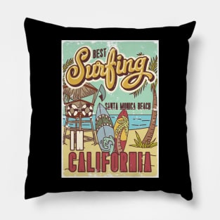 Best surfing in Santa Monica beach 😎 Pillow