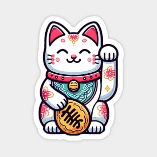 Maneki Neko Good luck cat Magnet