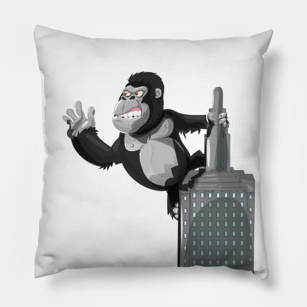 King Kong Pillow by nickemporium1