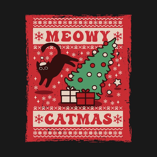 Meowy Catmas by bimario