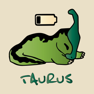 lazy dinosaur baby Taurus T-Shirt