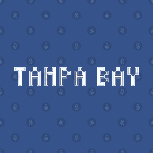 Pixel Hockey City Tampa Bay 2017 w Stylized Border by gkillerb