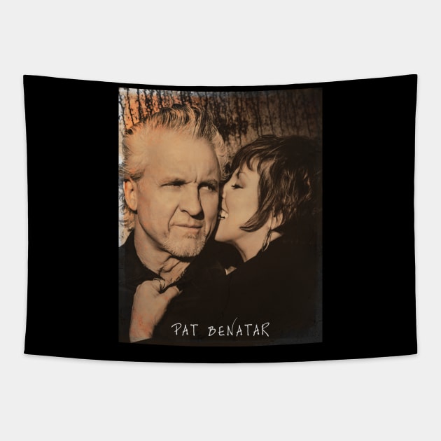 Vintage Pat Benatar Tapestry by Ihkwan Art