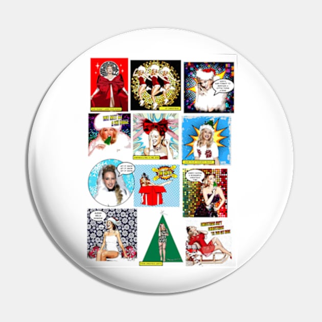 Kylie Minogue - Kylie Goes POW WOW Christmas Edition Pin by FashionGoesPop