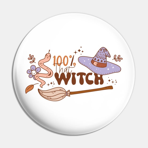 100% That Witch Pin by Milibella
