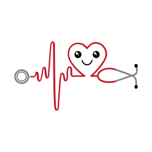 Kawaii Stethoscope Heart T-Shirt