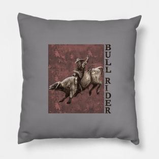 Bull Rider Pillow