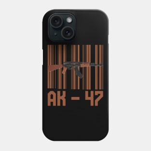 ak-47 barcode Phone Case