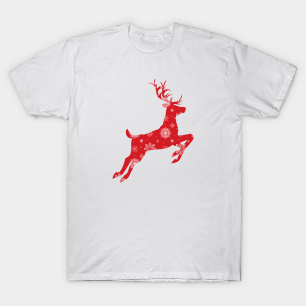 Abstract Christmas Reindeer Design Reindeer T Shirt Teepublic