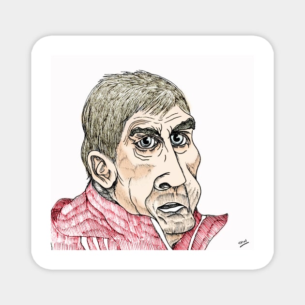 Kenny Dalglish Cartoon Caricature Magnet by grantwilson