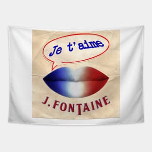 FRENCH KISS JETAIME JUST FONTAINE Tapestry