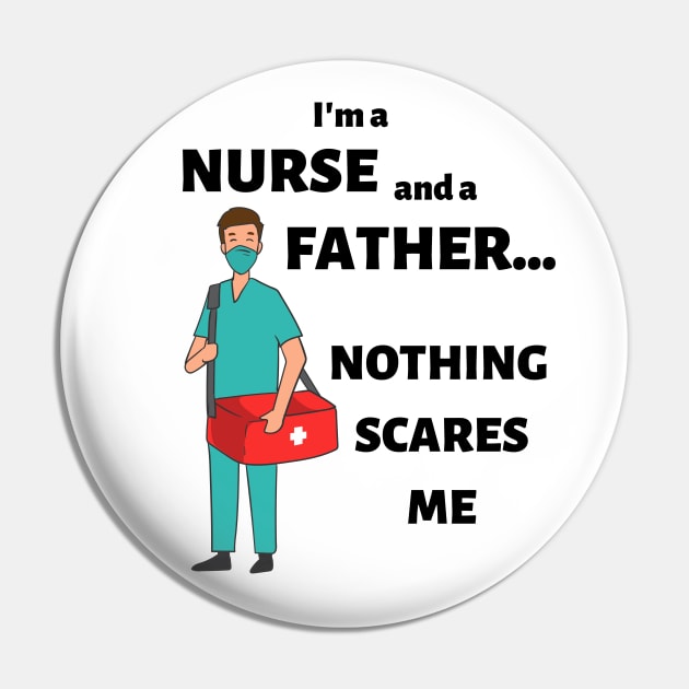 Fathers Day Nurse Pin by JustCreativity