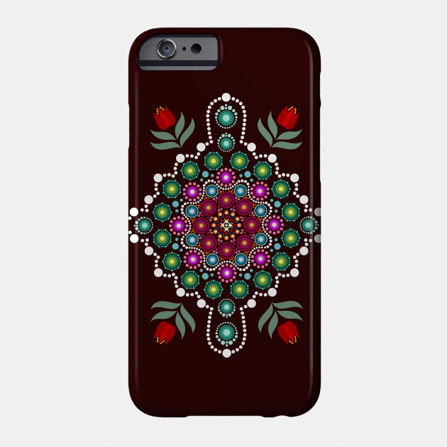 Dot Painting Meets Mandalas Vintage Phone Case Teepublic