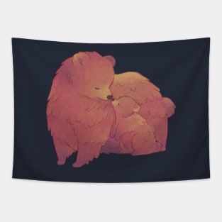 Momma Bear & Cub Tapestry