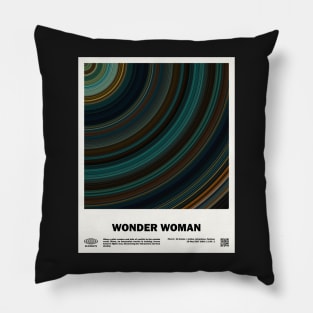 minimal_Wonder_Woman Abstract Circular Art Movie Pillow