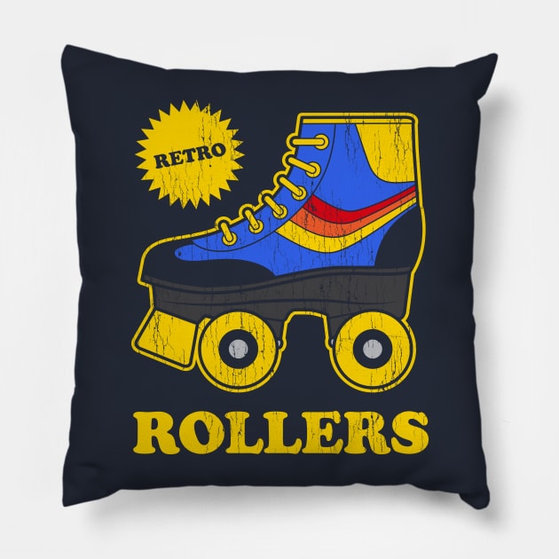 Retro Rollers Pillow by Stationjack