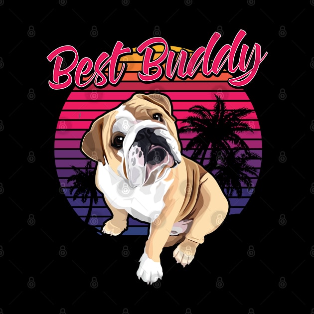 Best Buddy | English Bulldog Owner Dog Lover Gift by Streetwear KKS