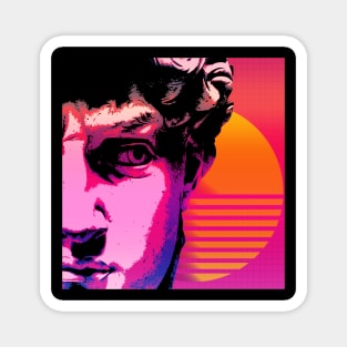 Vaporwave David Magnet