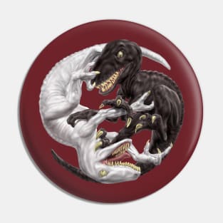 Yin Yang Raptors Pin