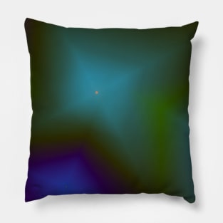 blue green black abstract texture Pillow