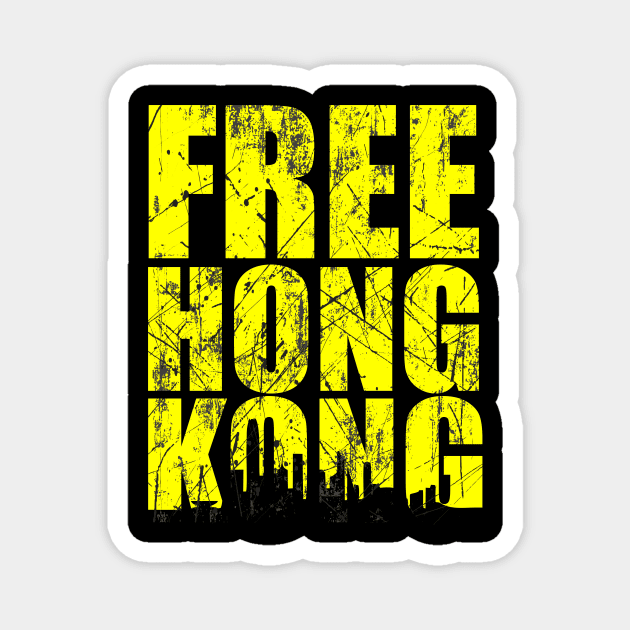 free hong kong tee Magnet by hadlamcom