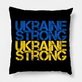 Ukraine Strong Ukrainian Flag Pillow