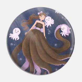 🐙 Octopus mermaid 🧜🏽‍♀️ Pin