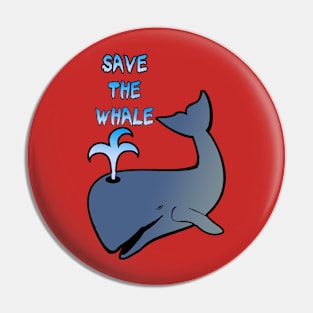 Save the whale Pin