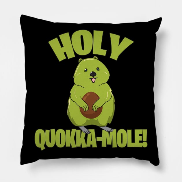 Quokka Funny Australia Holy Avocado Kangaroo Cute Pillow by The Agile Store