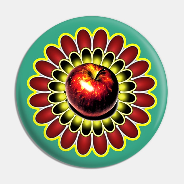 Apple and daisy Pin by Gaspar Avila