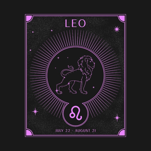 Leo Lion Zodiac by Tip Top Tee's