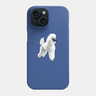 White Poodle Gorgeous Dog Phone Case