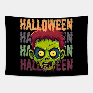 Zombie Halloween -cartoony Tapestry