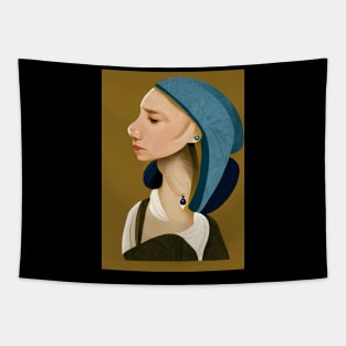 Girl with a Pearl Earring Tapestry