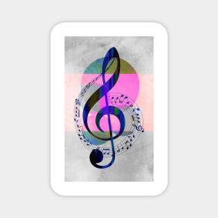 Musical Treble Clef Magnet