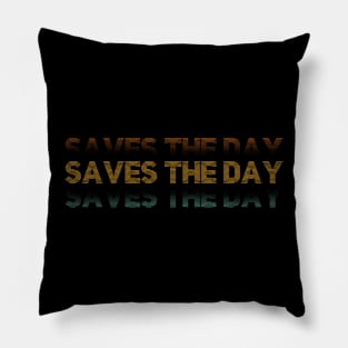 Distressed Vintage - Saves The Day Pillow