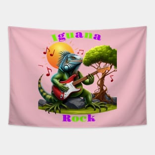 Rocking Reptiles Sunset Serenade Tapestry