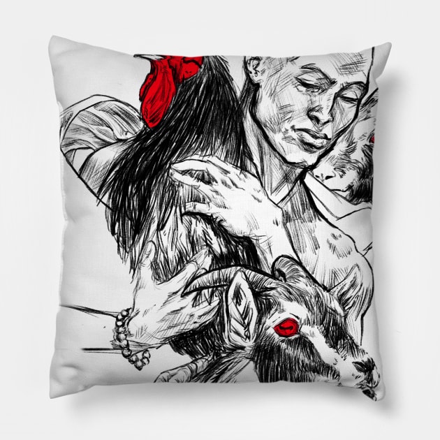 Esu Pillow by dracoimagem