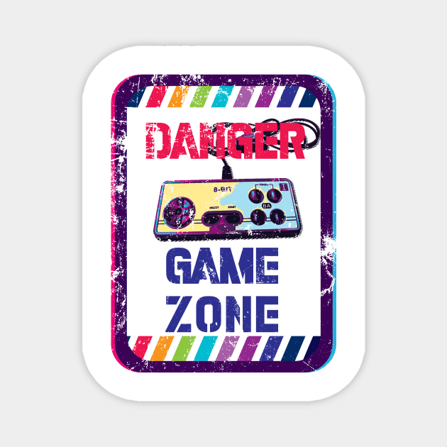 danger zone game Magnet by ANIMEPEDIA