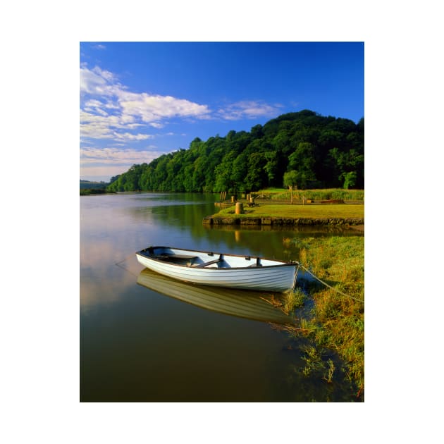 Boat Moored at Cotehelle Quay by galpinimages