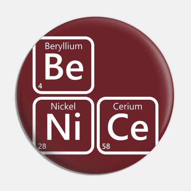 Be Nice Pin by Lazarino