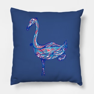 Hand drawn swan Pillow