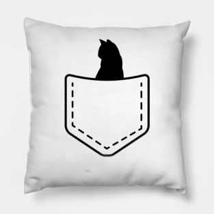 Cat with unique design Pillow