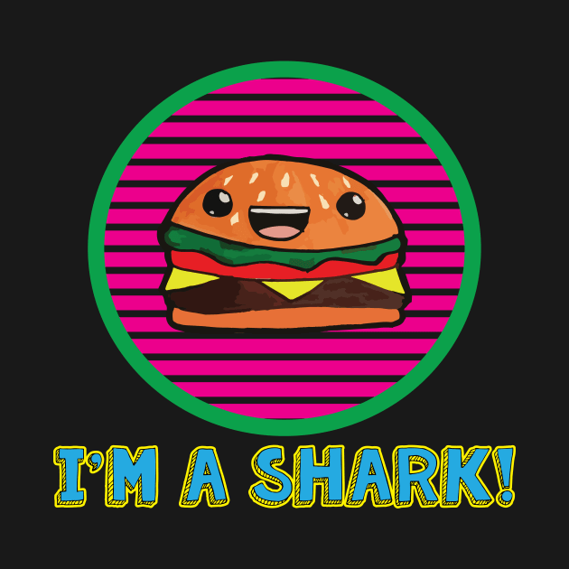 I'm A Shark! Hamburger Grill by spiralrewind