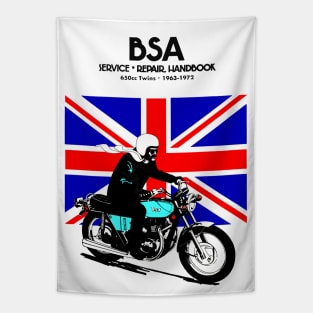 Vintage BSA handbook cover Tapestry