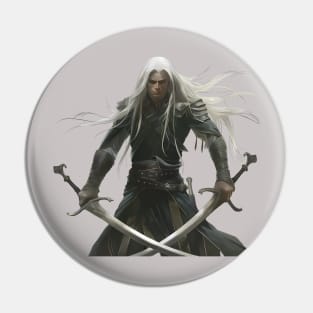 Drizzt Drow Elf Pin