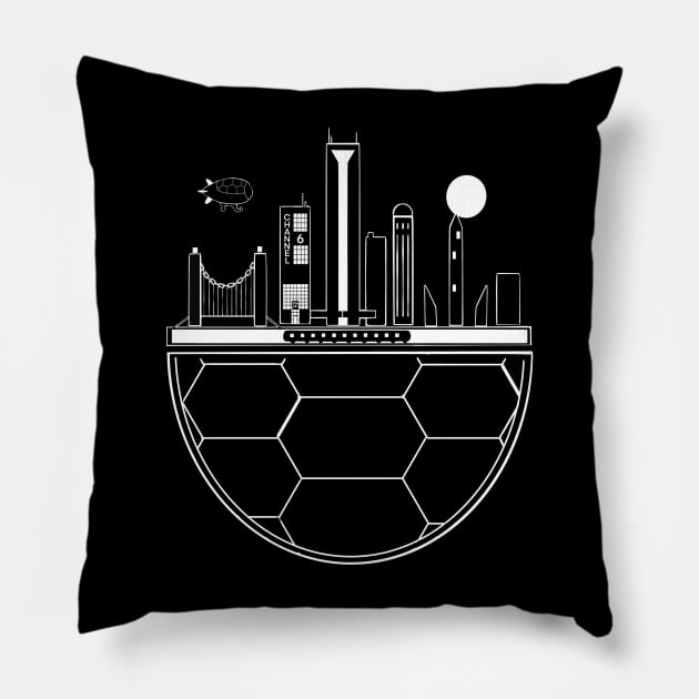 TMNT Skyline Dark Pillow by Darkhawk031991