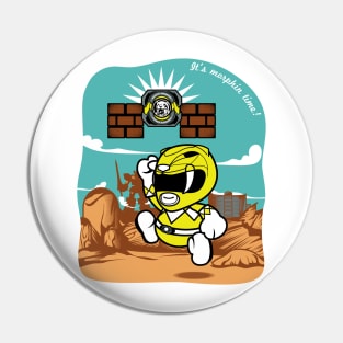 Paper YellowRanger Pin